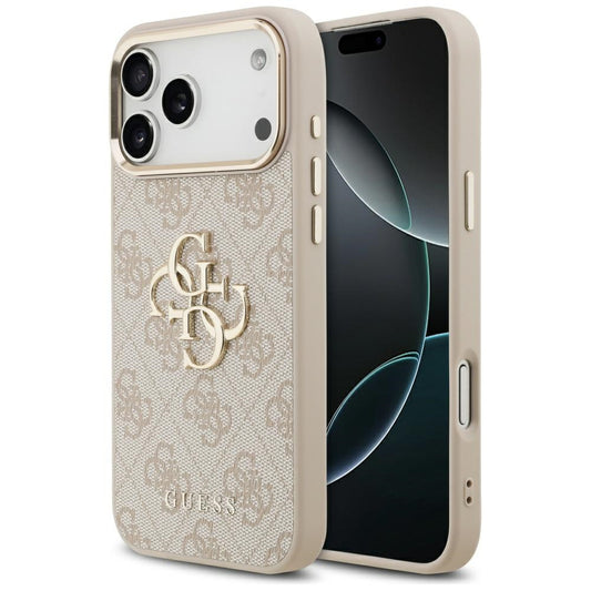 Калъф за Apple iPhone 17 Pro Max, Guess, Big 4G Logo Classic, Розово Злато