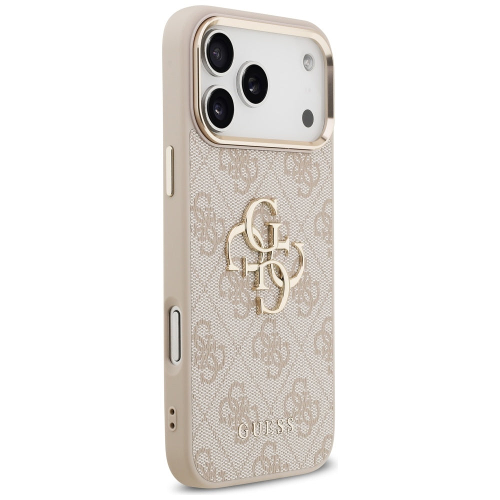 Калъф за Apple iPhone 17 Pro Max, Guess, Big 4G Logo Classic, Розово Злато