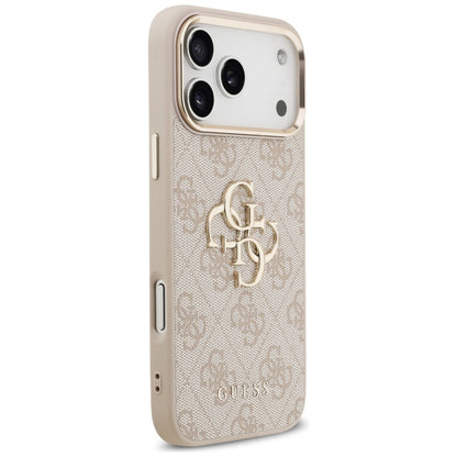 Калъф за Apple iPhone 17 Pro Max, Guess, Big 4G Logo Classic, Розово Злато