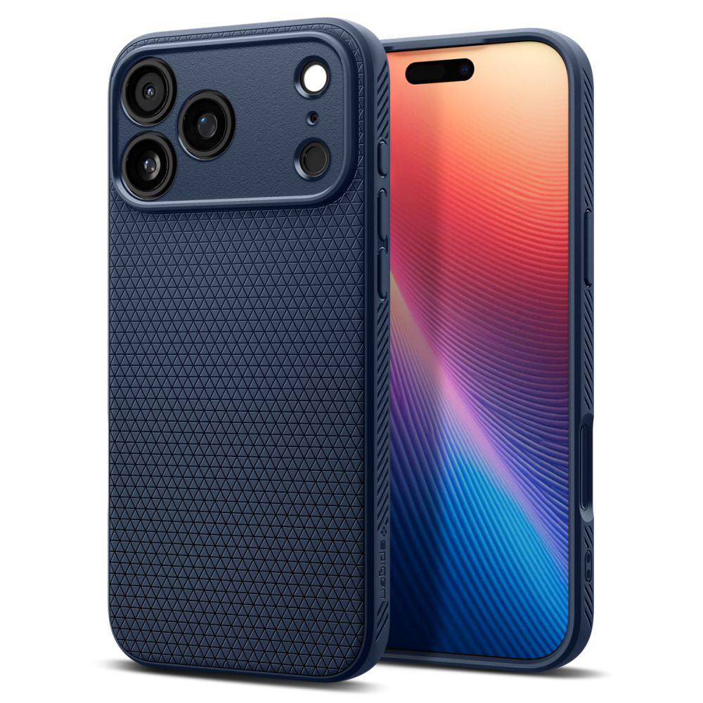 Калъф за Apple iPhone 17 Pro Max, Spigen, Liquid Air, Тъмносин