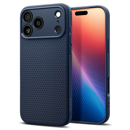 Калъф за Apple iPhone 17 Pro Max, Spigen, Liquid Air, Тъмносин