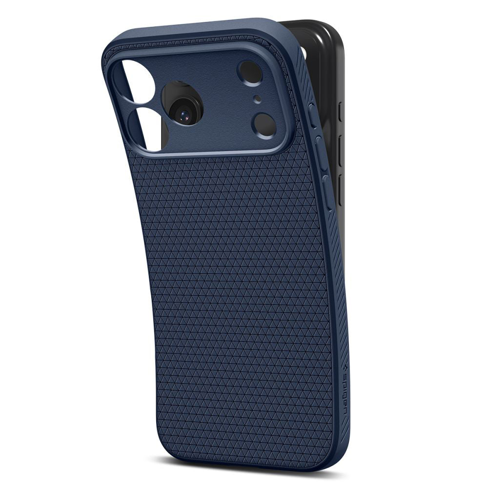 Калъф за Apple iPhone 17 Pro Max, Spigen, Liquid Air, Тъмносин