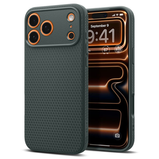Калъф за Apple iPhone 17 Pro Max, Spigen, Liquid Air, зелен