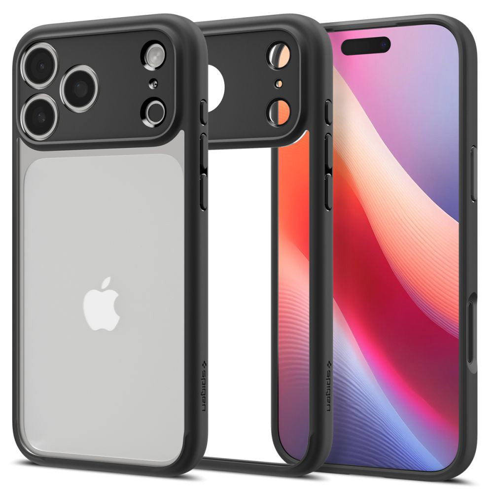 Калъф за Apple iPhone 17 Pro Max, Spigen, Ultra Hybrid, Матово Черен