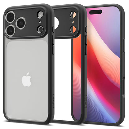 Калъф за Apple iPhone 17 Pro Max, Spigen, Ultra Hybrid, Матово Черен