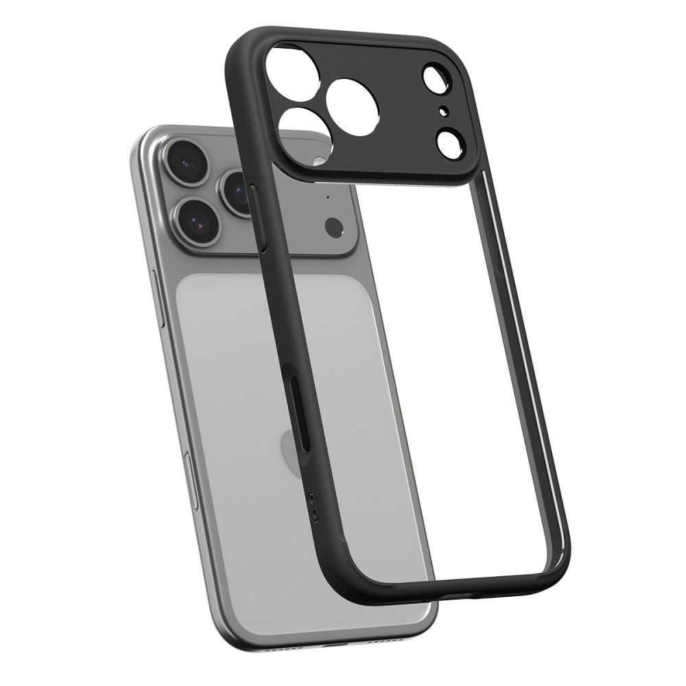 Калъф за Apple iPhone 17 Pro Max, Spigen, Ultra Hybrid, Матово Черен