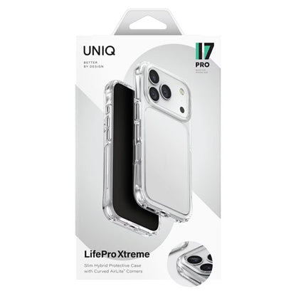 Калъф за Apple iPhone 17 Pro Max, UNIQ, LifePro Xtreme, Прозрачен
