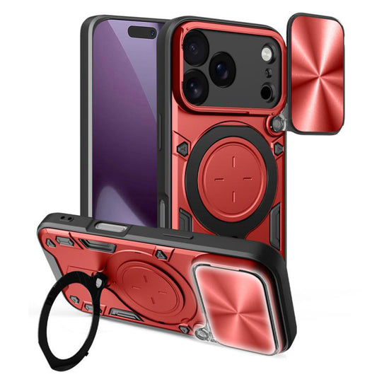 Калъф за Apple iPhone 17 Pro, Techsuit, CamGuard Pro, Червен