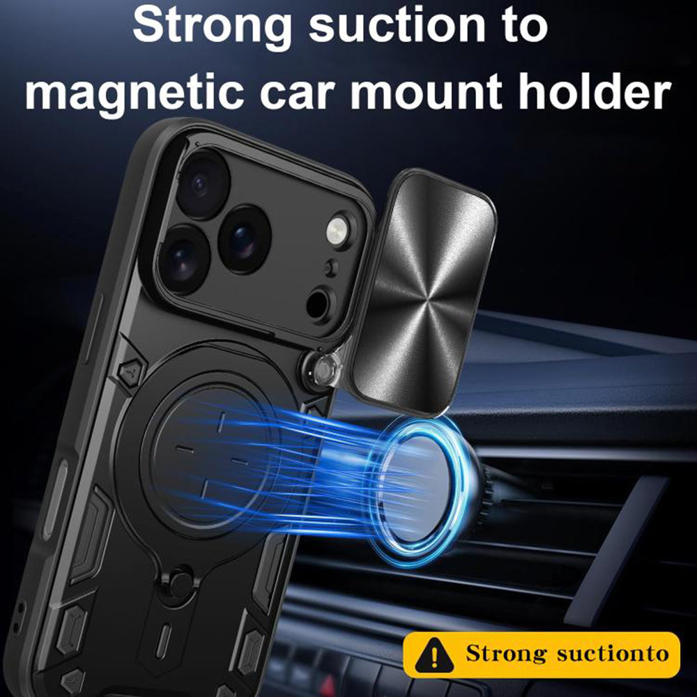 Калъф за Apple iPhone 17 Pro, Techsuit, CamGuard Pro, Червен