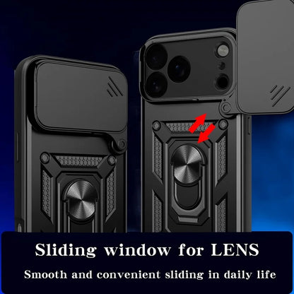 Калъф за Apple iPhone 17 Pro, Techsuit, CamShield, Черен