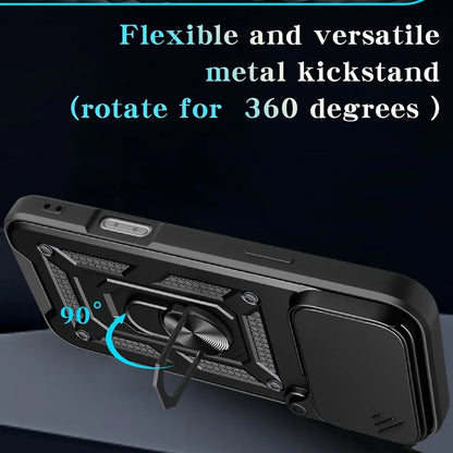 Калъф за Apple iPhone 17 Pro, Techsuit, CamShield, Черен