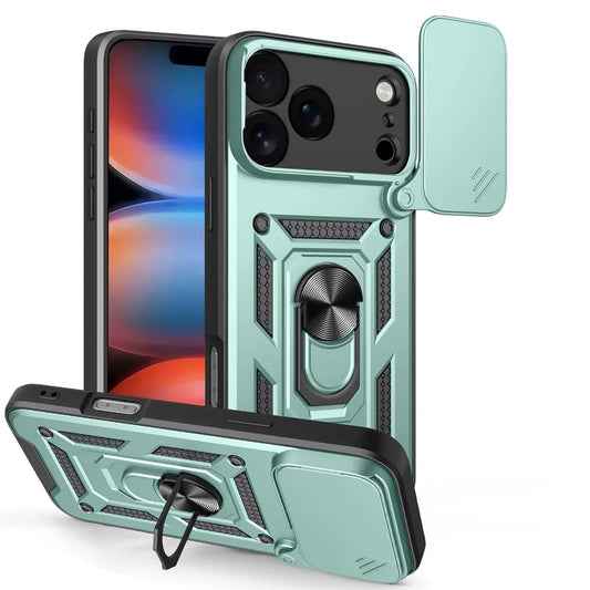 Калъф за Apple iPhone 17 Pro, Techsuit, CamShield, Зелен