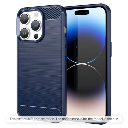 Калъф за Apple iPhone 17 Pro, Techsuit, Карбон, Син