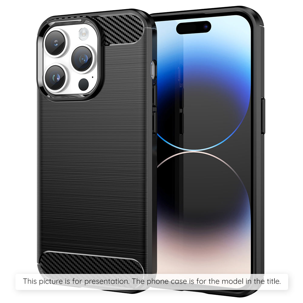 Калъф за Apple iPhone 17 Pro, Techsuit, Карбон, Черен