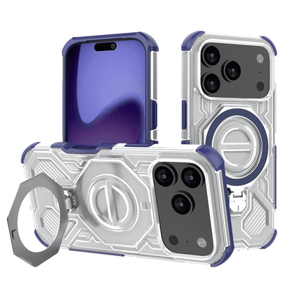 Калъф за Apple iPhone 17 Pro, Techsuit, Carbon Shield Pro, Син