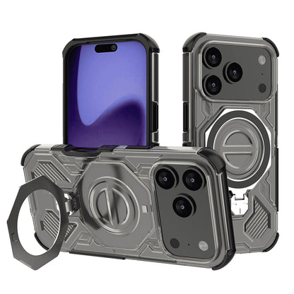 Калъф за Apple iPhone 17 Pro, Techsuit, Carbon Shield Pro, Светло черен