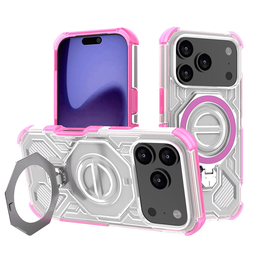 Калъф за Apple iPhone 17 Pro, Techsuit, Carbon Shield Pro, Розов