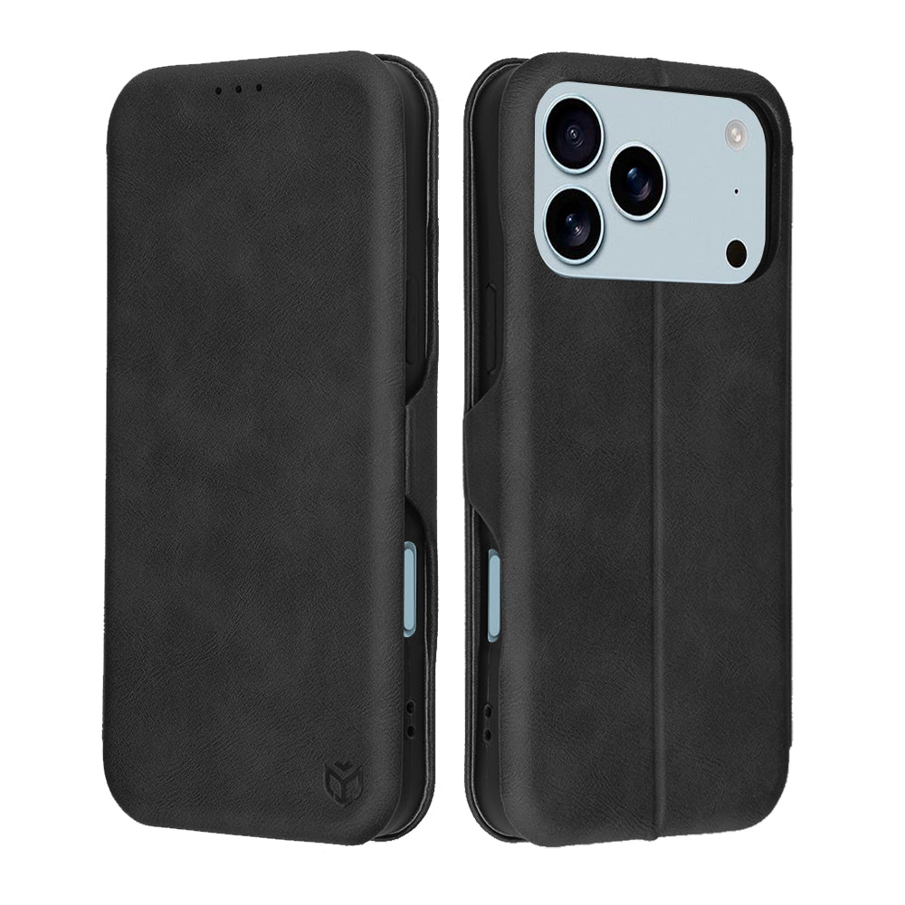 Калъф за Apple iPhone 17 Pro, Techsuit, Safe Wallet Plus, Черен