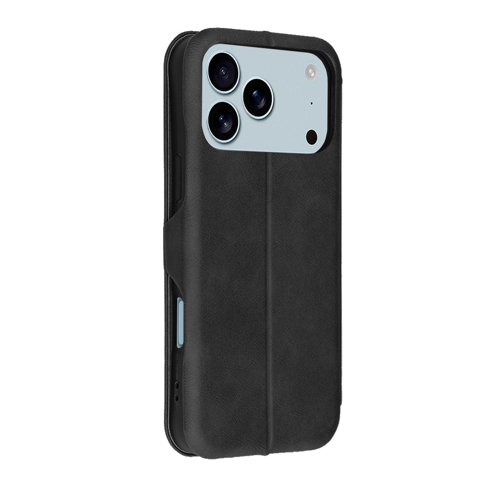 Калъф за Apple iPhone 17 Pro, Techsuit, Safe Wallet Plus, Черен