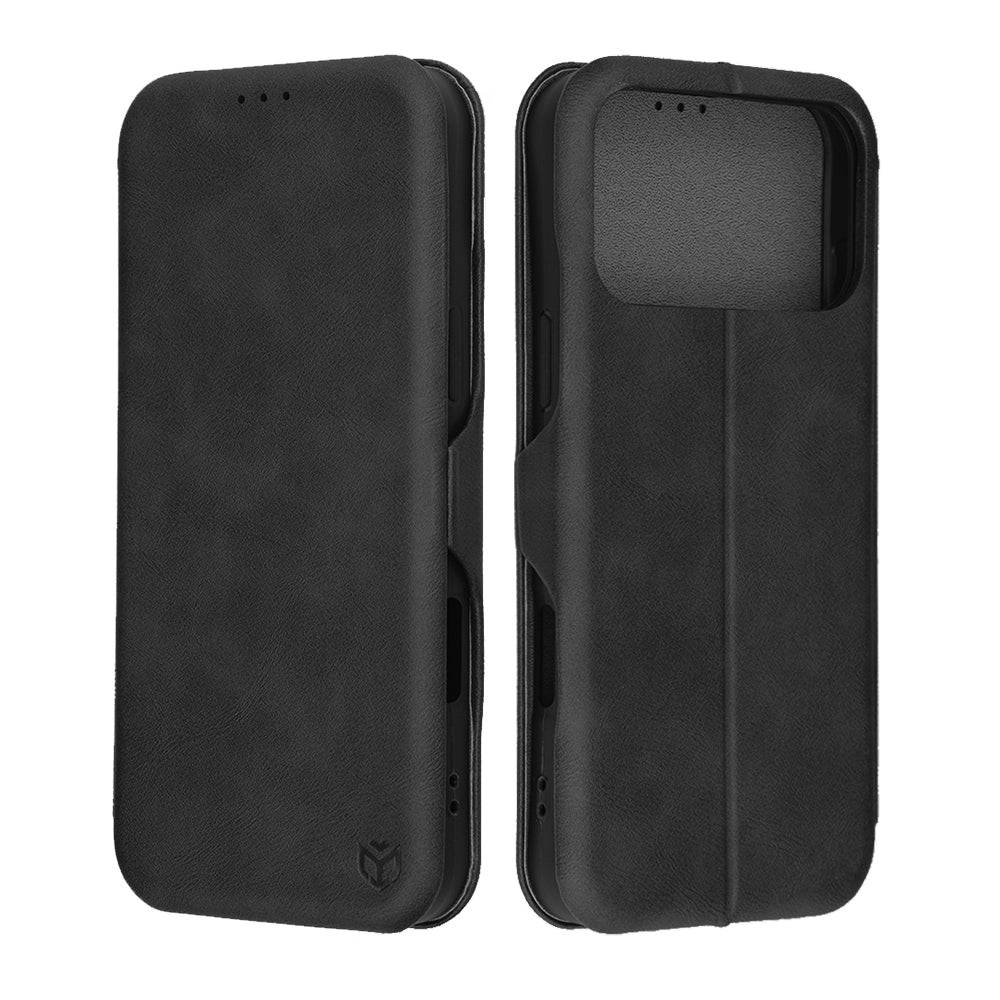 Калъф за Apple iPhone 17 Pro, Techsuit, Safe Wallet Plus, Черен