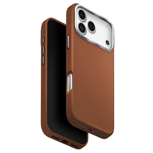Калъф за Apple iPhone 17 Pro, UNIQ, Lyden Leatherette, Кафяв