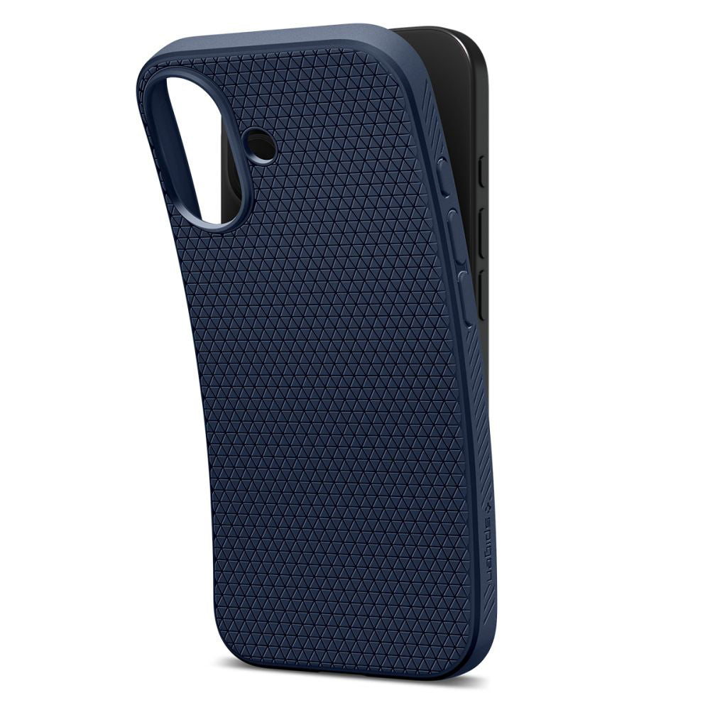 Калъф за Apple iPhone 17, Spigen, Liquid Air, Тъмносин