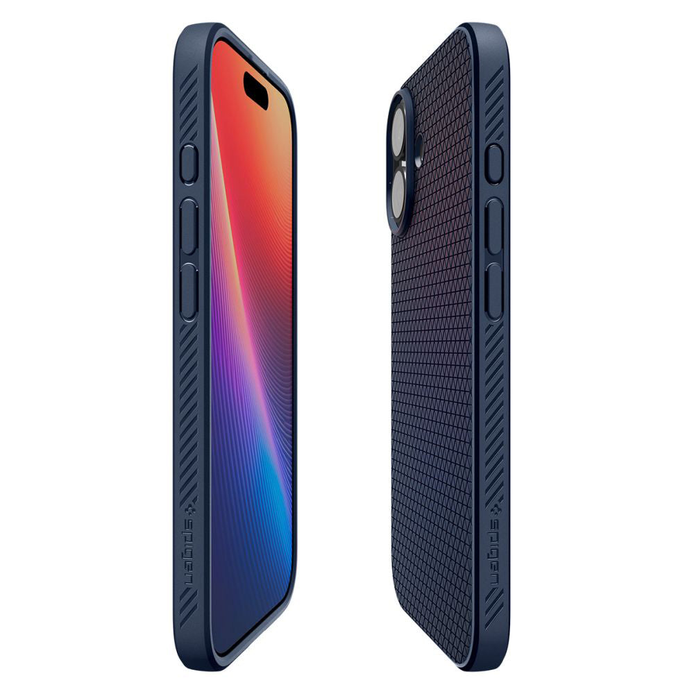 Калъф за Apple iPhone 17, Spigen, Liquid Air, Тъмносин