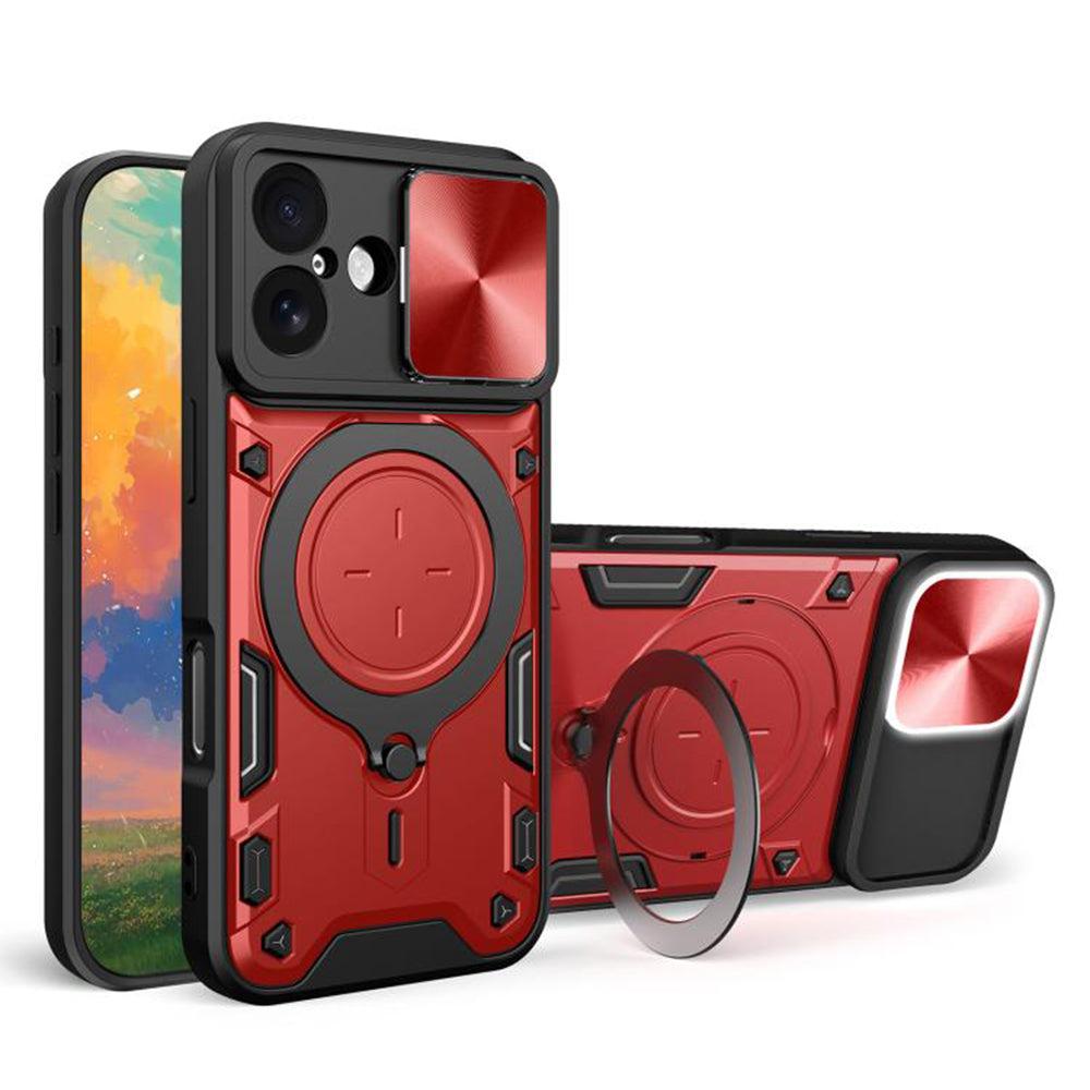 Калъф за Apple iPhone 17, Techsuit, CamGuard Pro, Червен