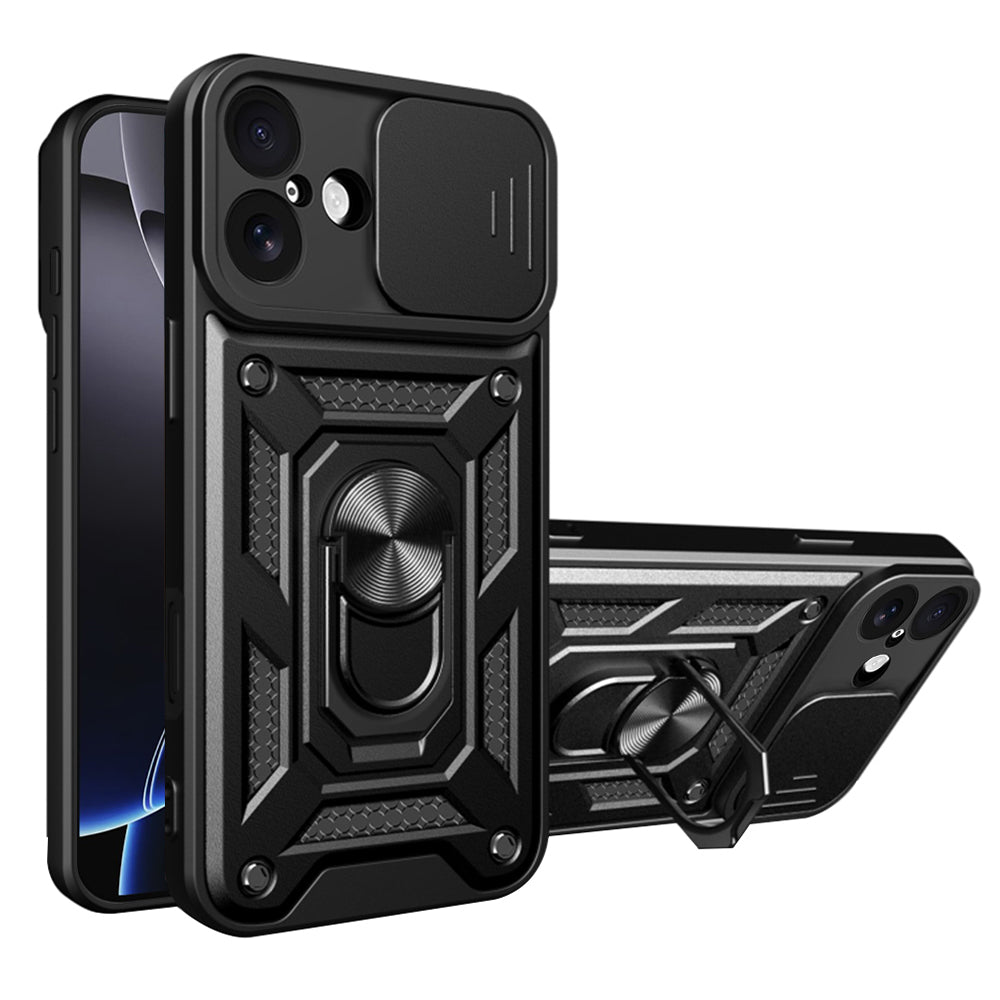 Калъф за Apple iPhone 17, Techsuit, CamShield, Черен