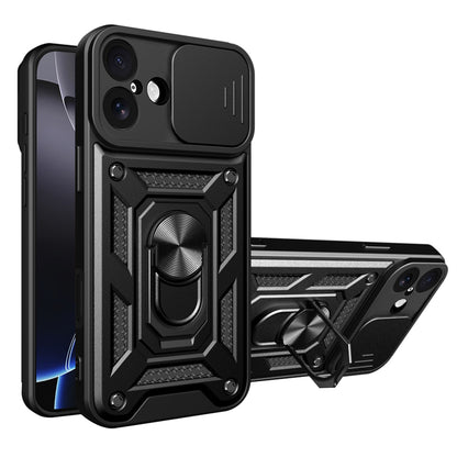 Калъф за Apple iPhone 17, Techsuit, CamShield, Черен