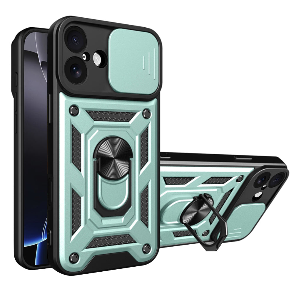 Калъф за Apple iPhone 17, Techsuit, CamShield, Зелен