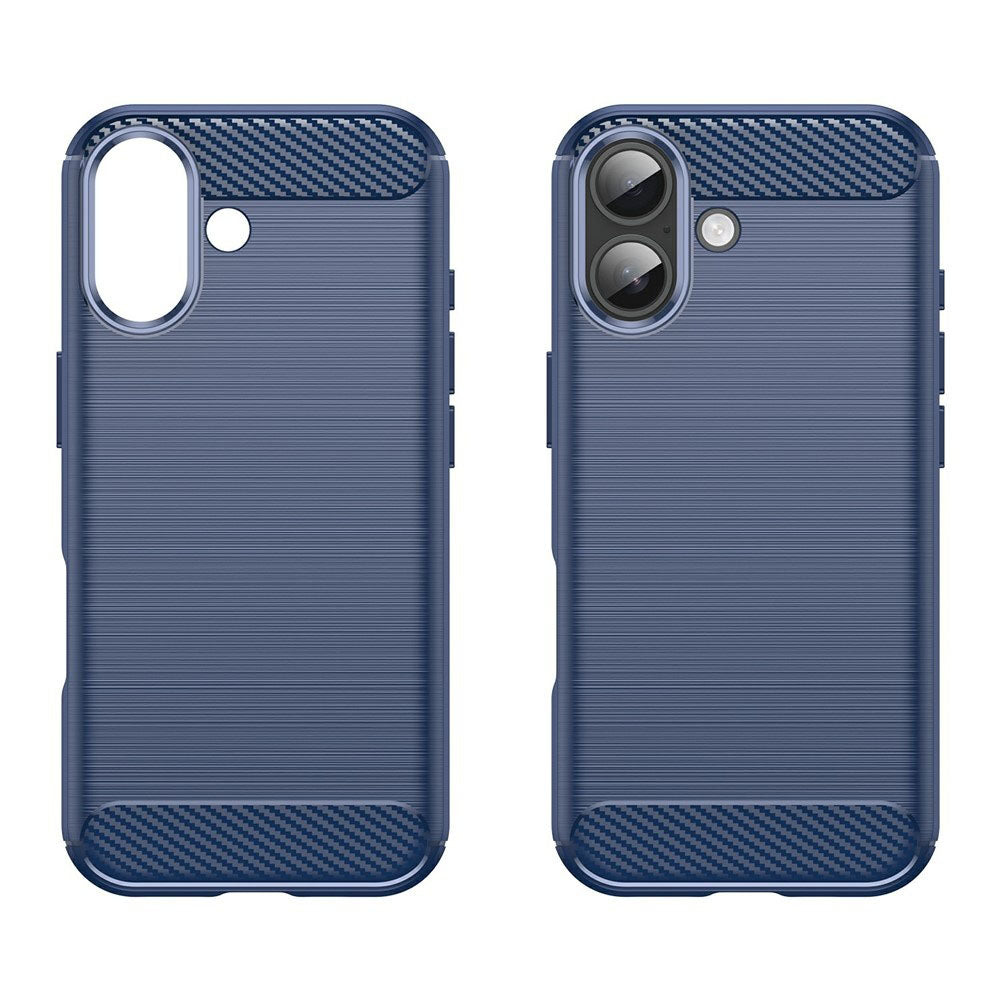 Калъф за Apple iPhone 17, Techsuit, Карбон, Син