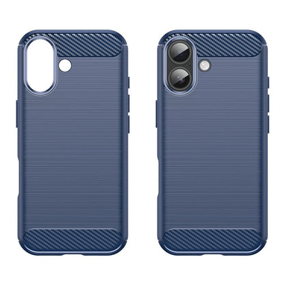 Калъф за Apple iPhone 17, Techsuit, Карбон, Син