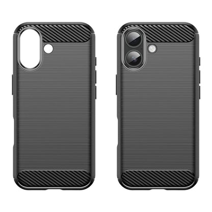 Калъф за Apple iPhone 17, Techsuit, Карбон, Черен