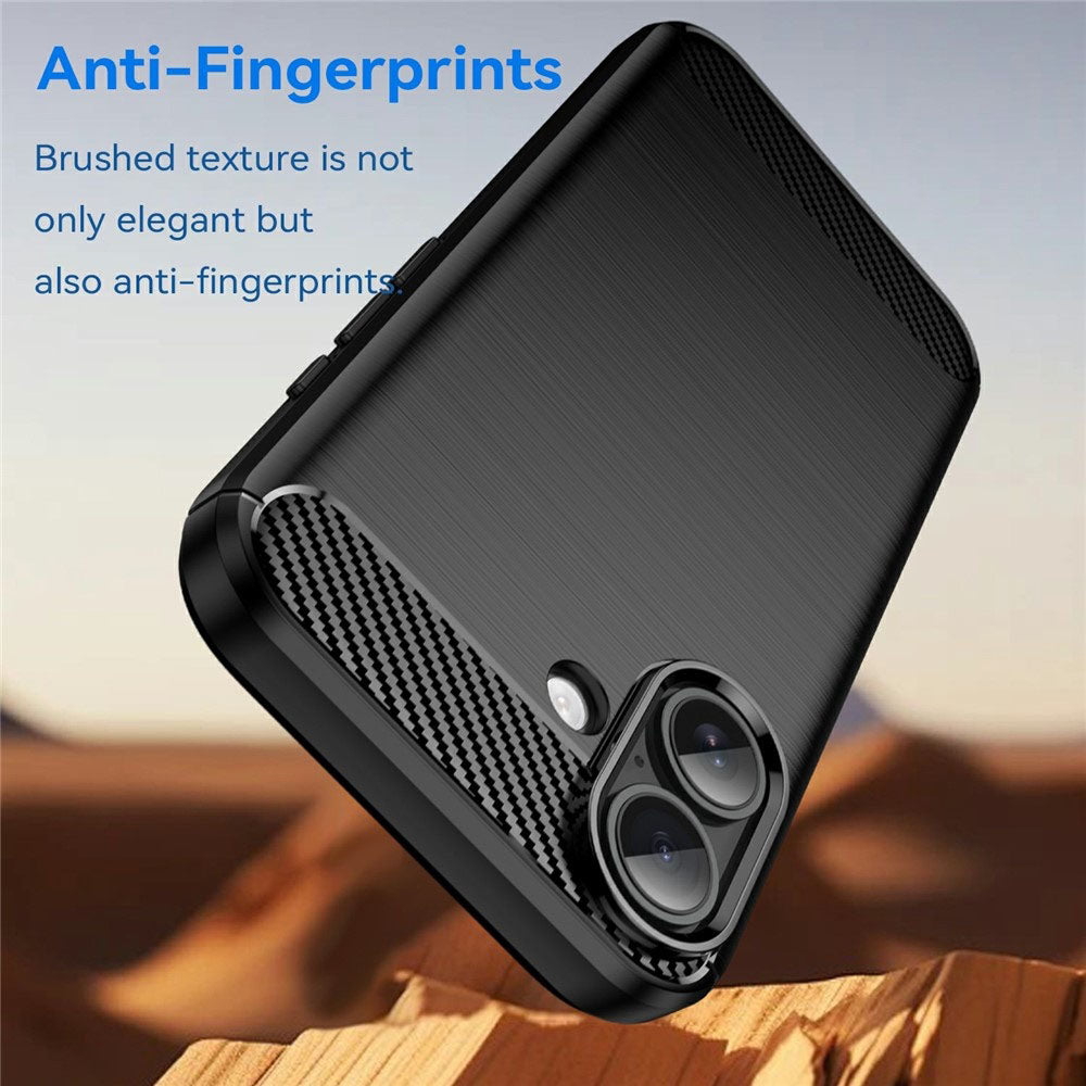 Калъф за Apple iPhone 17, Techsuit, Карбон, Черен
