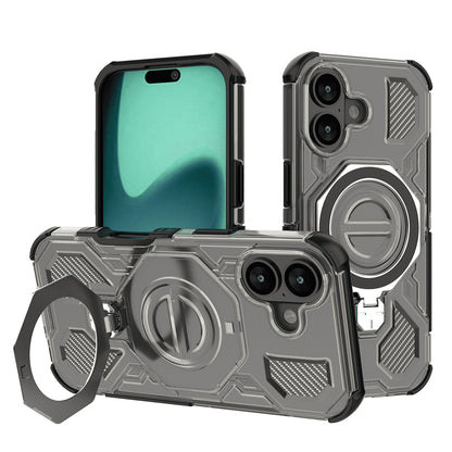 Калъф за Apple iPhone 17, Techsuit, Carbon Shield Pro, Светло черен
