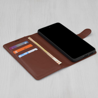 Калъф за Apple iPhone 17, Techsuit, Leather Folio, Кафяв