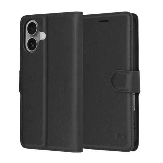 Калъф за Apple iPhone 17, Techsuit, Leather Folio, Черен