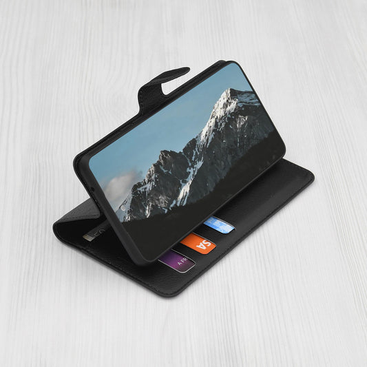 Калъф за Apple iPhone 17, Techsuit, Leather Folio, Черен