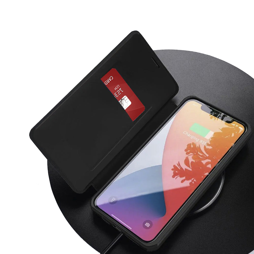 Калъф за Apple iPhone 17, Techsuit, Magskin Book, Черен