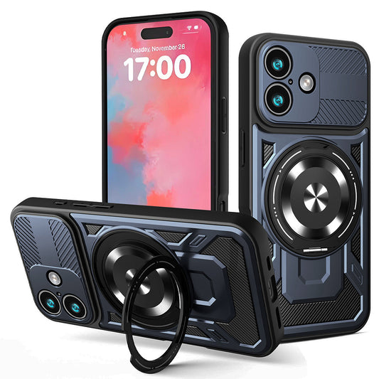 Калъф за Apple iPhone 17, Techsuit, RuggedCam, Син