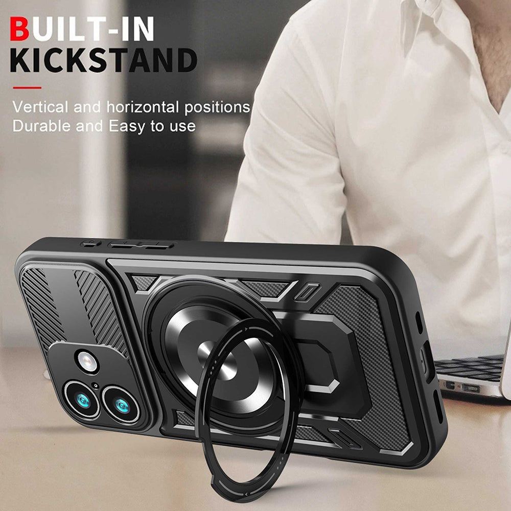Калъф за Apple iPhone 17, Techsuit, RuggedCam, Сив