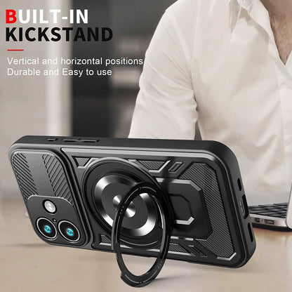 Калъф за Apple iPhone 17, Techsuit, RuggedCam, Сив