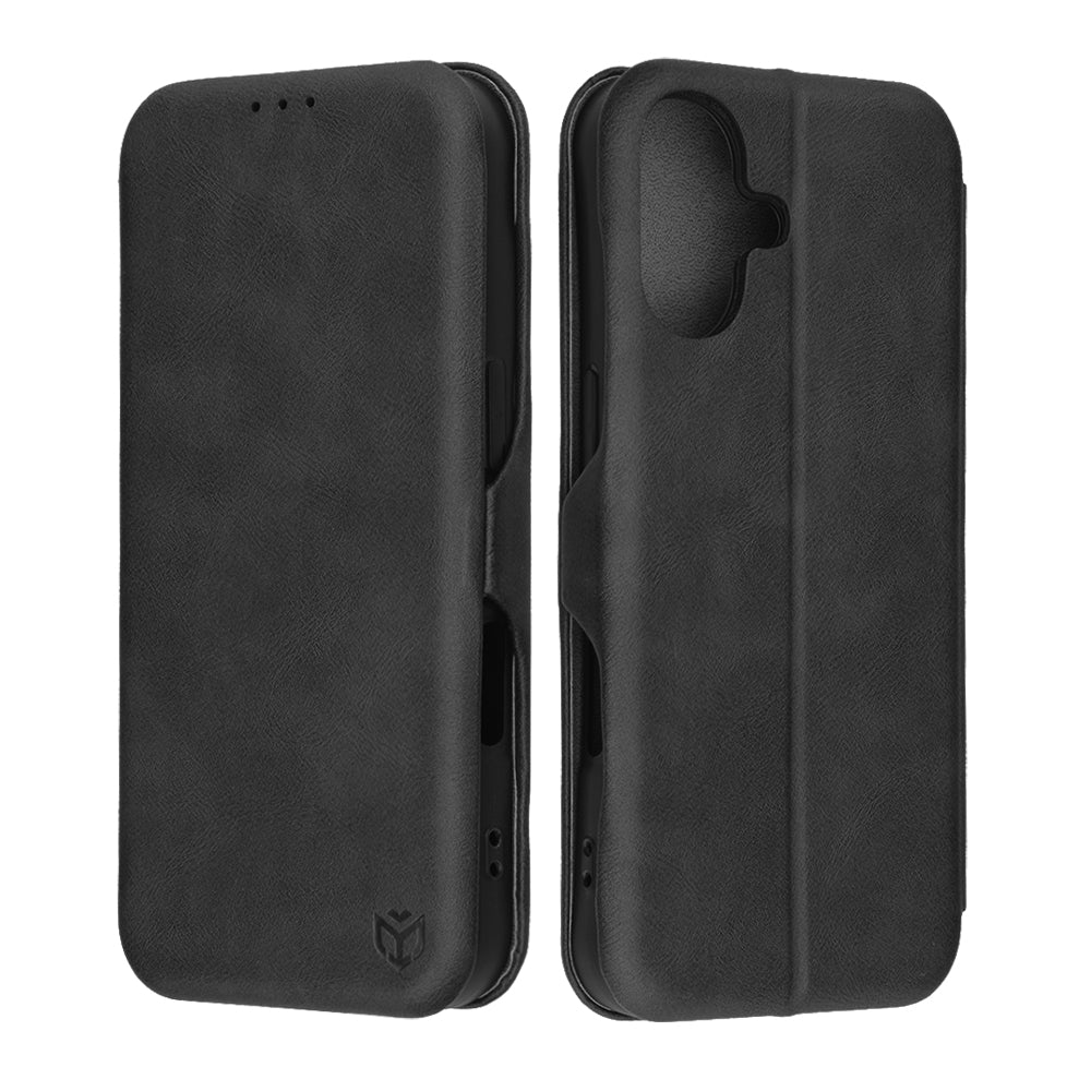 Калъф за Apple iPhone 17, Techsuit, Safe Wallet Plus, Черен