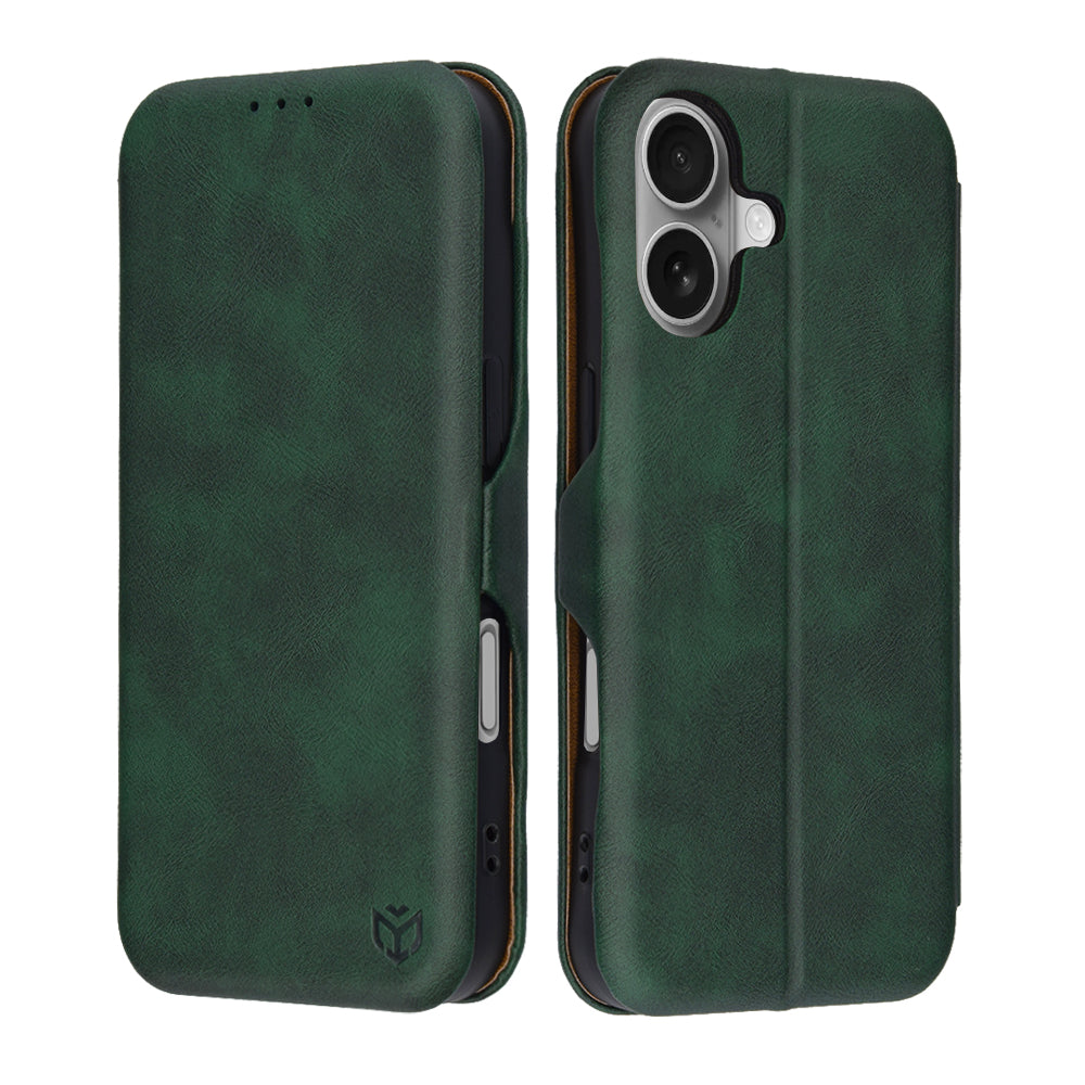 Калъф за Apple iPhone 17, Techsuit, Safe Wallet Plus, Зелен