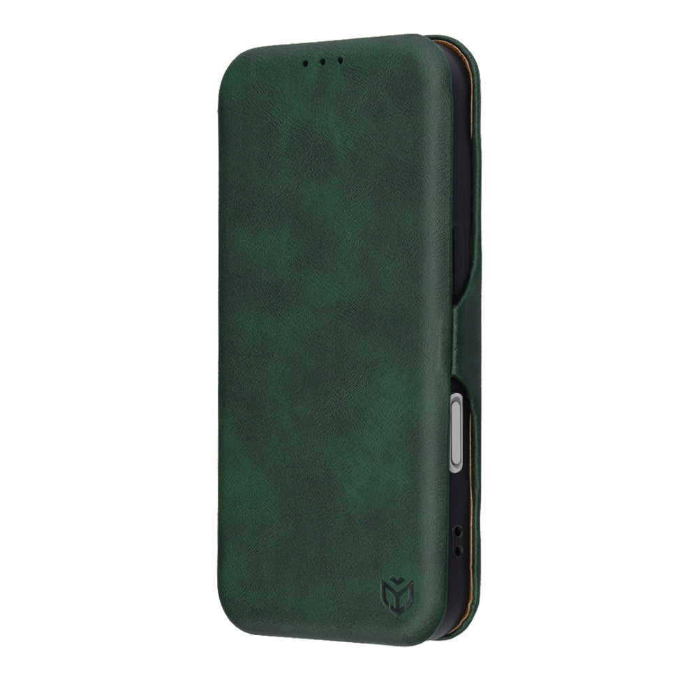 Калъф за Apple iPhone 17, Techsuit, Safe Wallet Plus, Зелен