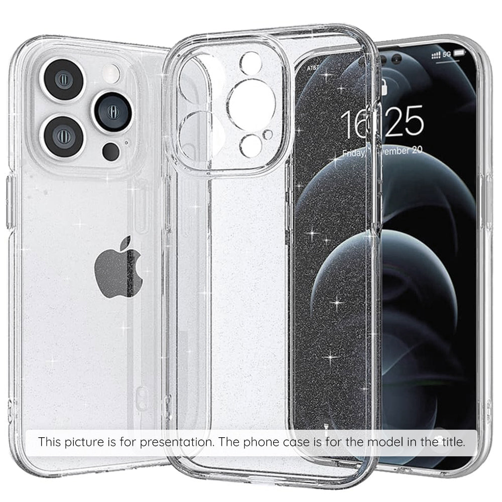 Калъф за Apple iPhone 17, Techsuit, SparkleSkin, Прозрачен