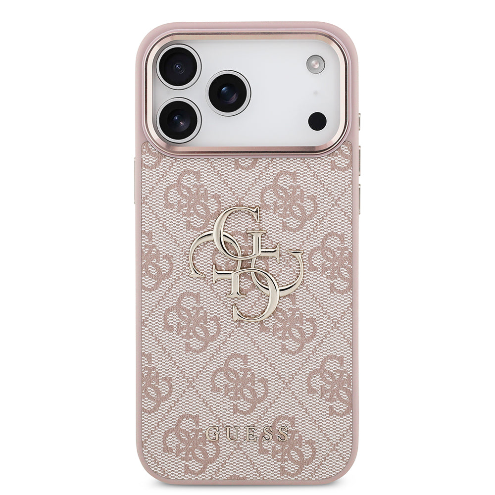 Калъф за Apple iPhone 18 Pro / 17 Pro, Guess, 4G Big Classic Logo, Розов