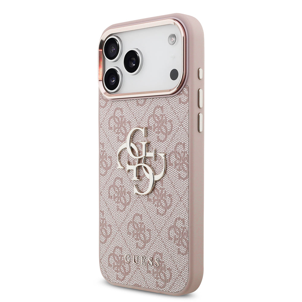 Калъф за Apple iPhone 18 Pro / 17 Pro, Guess, 4G Big Classic Logo, Розов