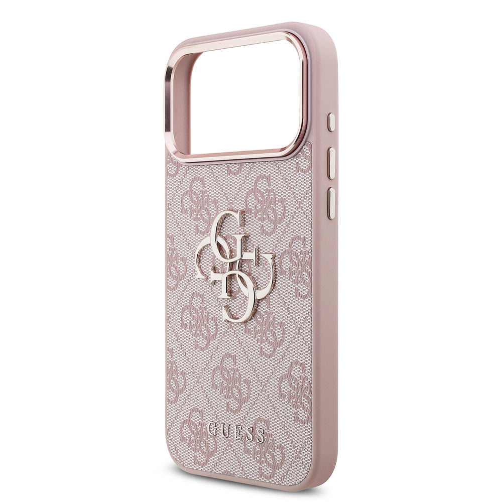 Калъф за Apple iPhone 18 Pro / 17 Pro, Guess, 4G Big Classic Logo, Розов